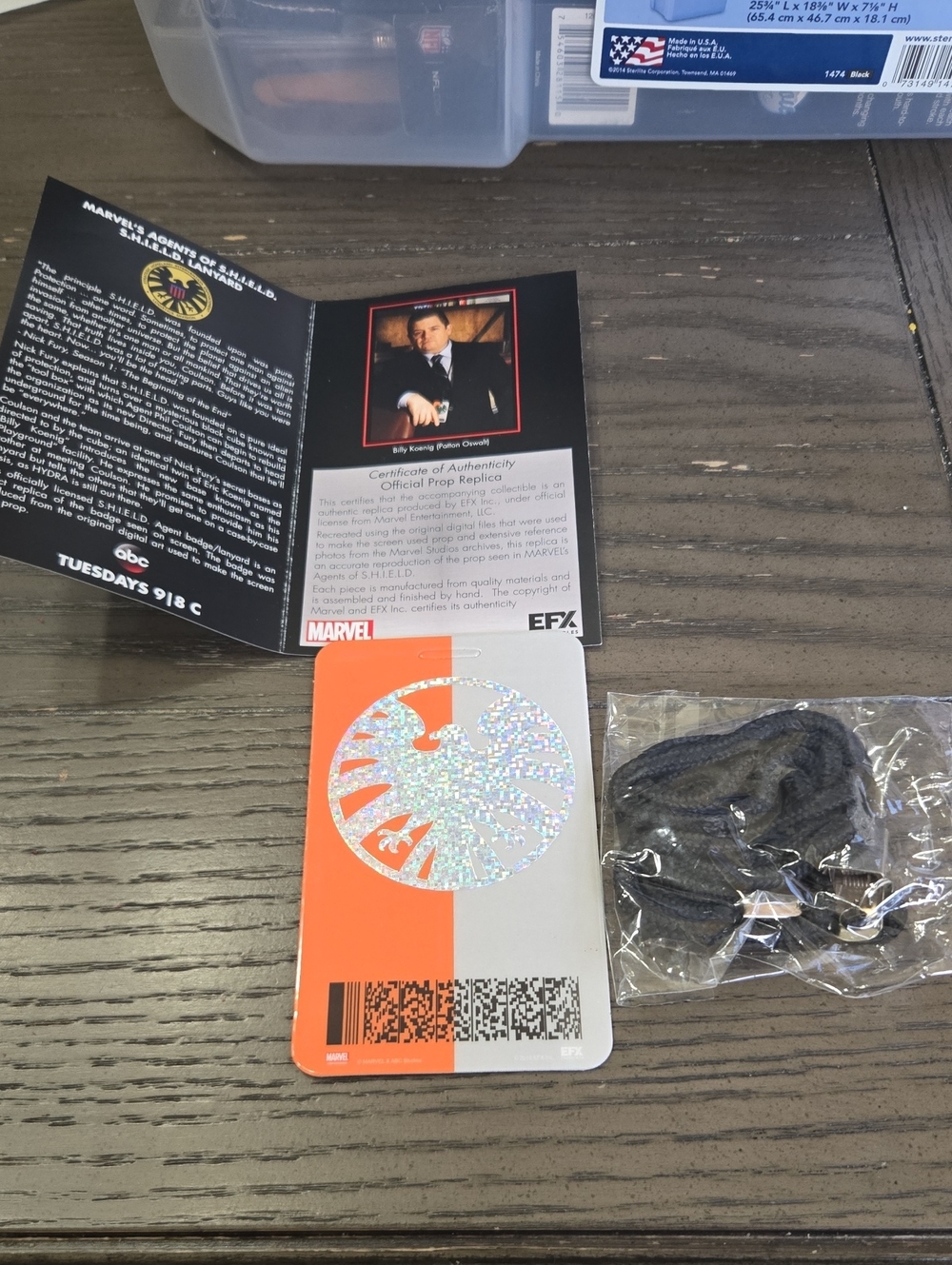 Loot Crate EXCLUSIVE Agents Of Shield Replica Id Badge.